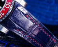 Bespoke Watch Strap in Electric Blue Crocodile