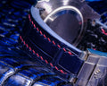 Bespoke Watch Strap in Electric Blue Crocodile