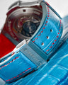 Bespoke Watch Strap in Miami Blue Crocodile