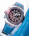 Bespoke Watch Strap in Miami Blue Crocodile