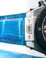 Bespoke Watch Strap in Miami Blue Crocodile