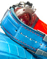 Bespoke Watch Strap in Miami Blue Crocodile