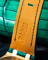 Bespoke Watch Strap in Ombre Green Crocodile