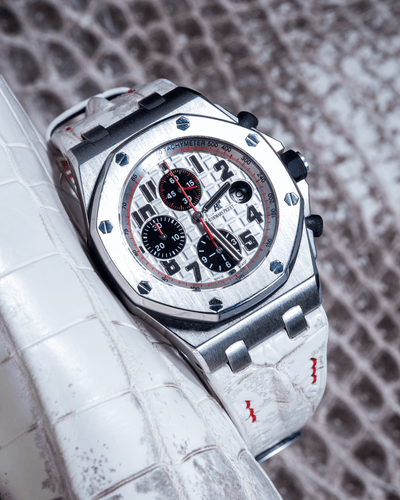 Bespoke Watch Strap in Natural Himalayan Crocodile