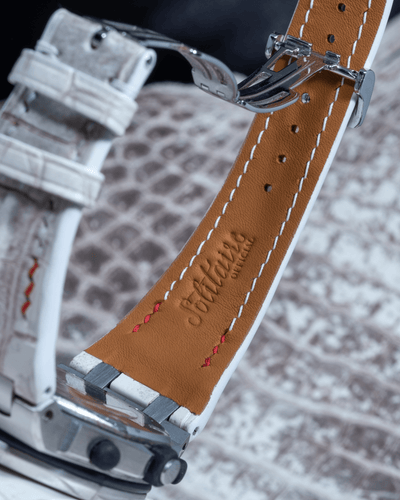 Bespoke Watch Strap in Natural Himalayan Crocodile