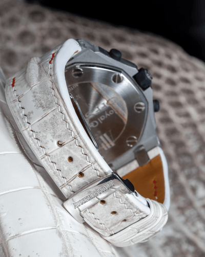Bespoke Watch Strap in Natural Himalayan Crocodile