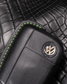 Bespoke Key Fob Cover in Black Nappa