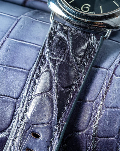 Bespoke Watch Strap in Ombre Dull Crocodile