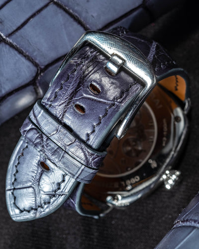 Bespoke Watch Strap in Ombre Dull Crocodile