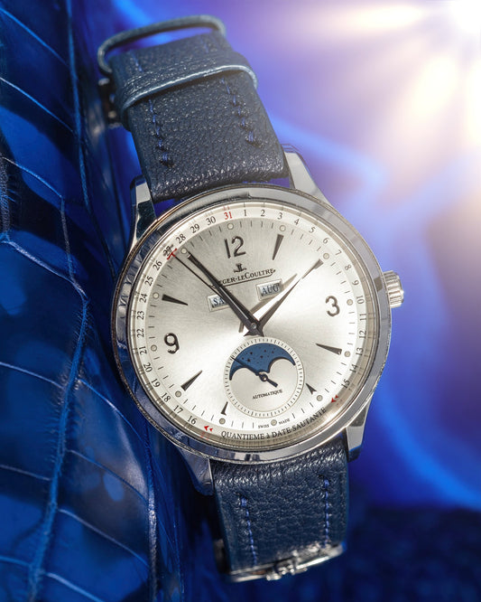 Bespoke Watch Strap In Navy Blue Chèvre