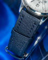 Bespoke Watch Strap In Navy Blue Chèvre