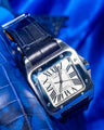 Bespoke Watch Strap in Navy Blue Crocodile
