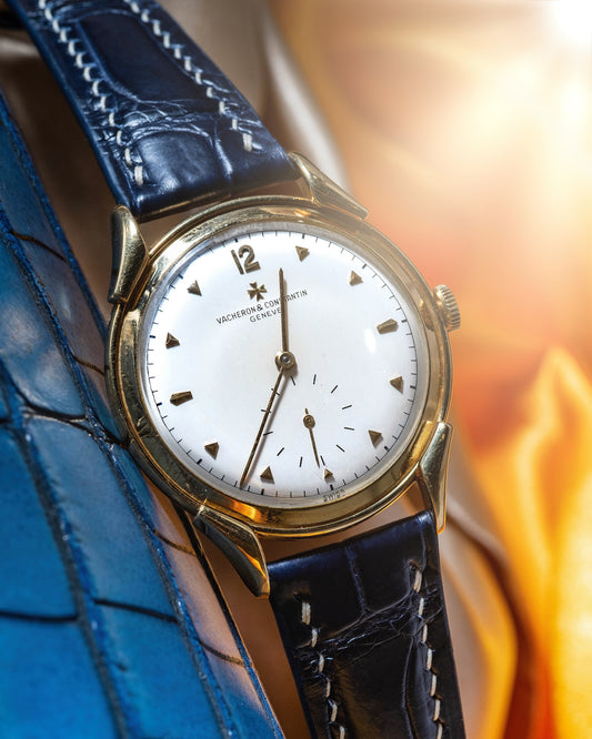 Bespoke Watch Strap in Navy Blue Crocodile