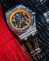 Bespoke Watch Strap in Jet Black Crocodile