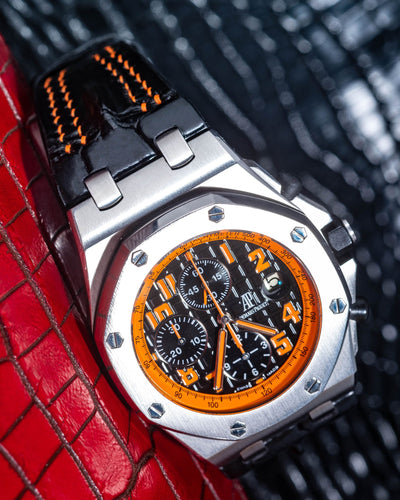 Bespoke Watch Strap in Jet Black Crocodile