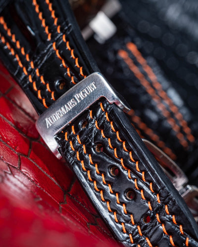 Bespoke Watch Strap in Jet Black Crocodile