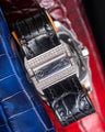 Bespoke Watch Strap in Jet Black Crocodile