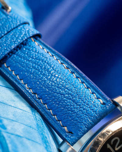Bespoke Watch Strap in Royal Blue Chèvre