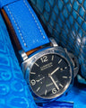 Bespoke Watch Strap in Royal Blue Chèvre