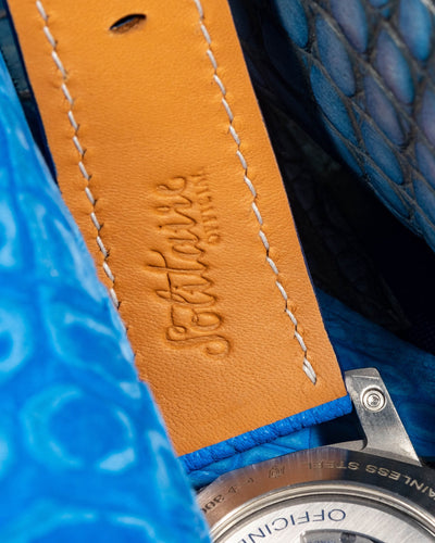 Bespoke Watch Strap in Royal Blue Chèvre