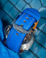 Bespoke Watch Strap in Royal Blue Chèvre