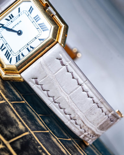 Bespoke Watch Strap in Natural Himalayan Crocodile