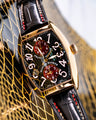 Bespoke Watch Strap in Black Crocodile