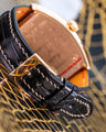 Bespoke Watch Strap in Black Crocodile