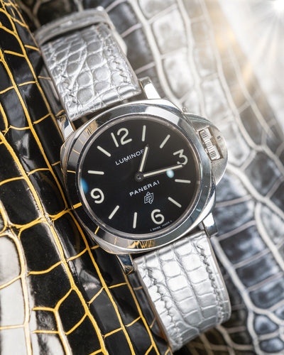 Bespoke Watch Strap in Metallic Silver Alligator