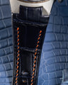 Bespoke Watch Strap in Navy Blue Crocodile