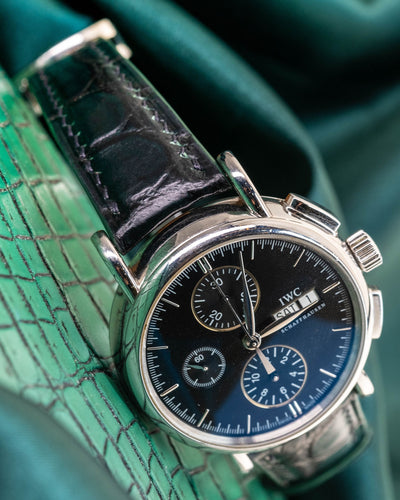Bespoke Watch Strap in Ombre Green Crocodile