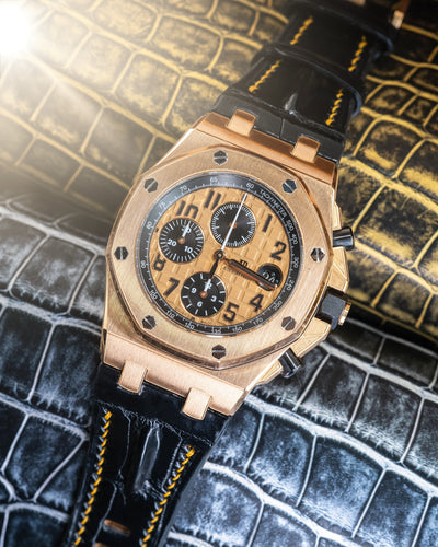 Bespoke Watch Strap in Jet Black Crocodile