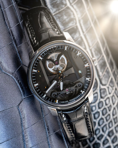 Bespoke Watch Strap in Black Crocodile