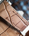 Bespoke Watch Strap in Ombre Brown Crocodile
