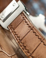 Bespoke Watch Strap in Ombre Brown Crocodile
