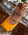 Bespoke Watch Strap in Ombre Brown Crocodile