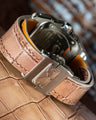 Bespoke Watch Strap in Ombre Brown Crocodile