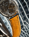 Bespoke Watch Strap in Black Circular Grains Alligator