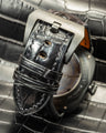 Bespoke Watch Strap in Jet Black Crocodile