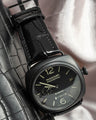 Bespoke Watch Strap in Jet Black Crocodile