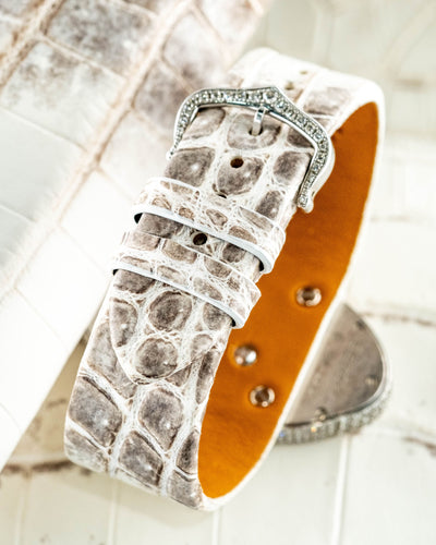 Bespoke Watch Strap in Natural Himalayan Crocodile