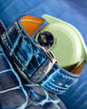 Bespoke Watch Strap in Pearl Blue Crocodile