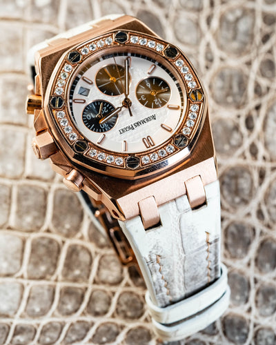 Bespoke Watch Strap in Natural Himalayan Crocodile