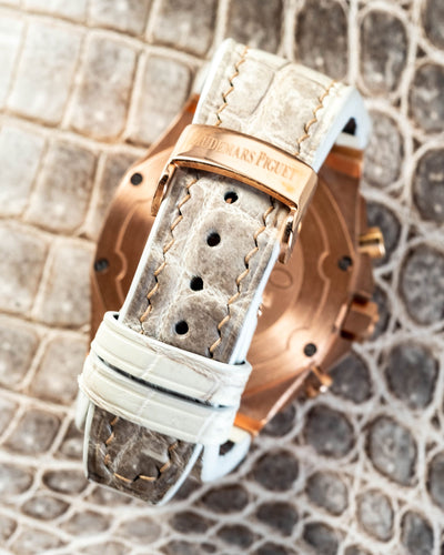 Bespoke Watch Strap in Natural Himalayan Crocodile