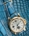 Bespoke Watch Strap in Ceramic Blue Alligator