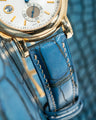 Bespoke Watch Strap in Ceramic Blue Alligator