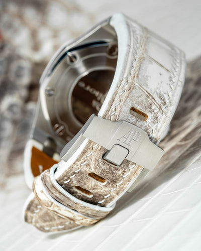 Bespoke Watch Strap in Natural Himalayan Crocodile