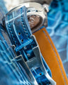 Bespoke Watch Strap in Pearl Blue Crocodile