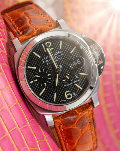 Bespoke Watch Strap in Orange Himalayan Crocodile