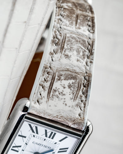 Bespoke Watch Strap in Natural Himalayan Crocodile